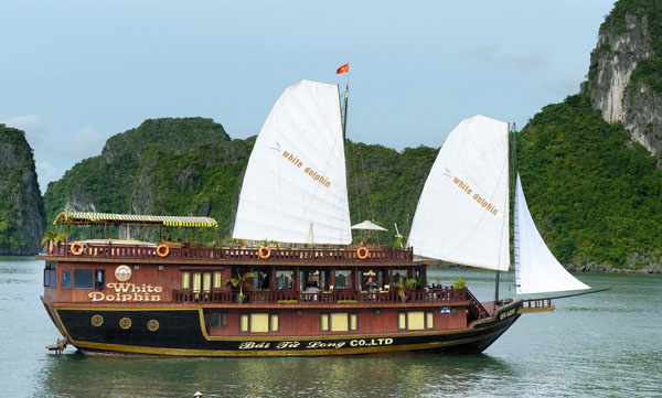 halong bay cruise tour white dolphin cruise