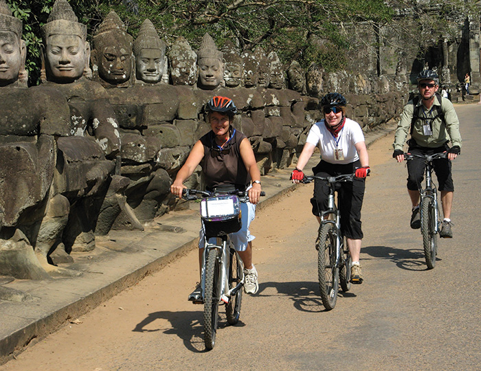 Cyclo in surroundings Siem Reap