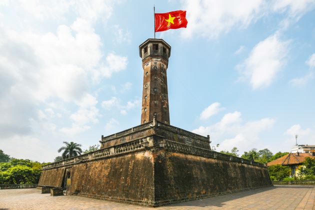 Hanoi Flag Pole - one special sign in Vietnam