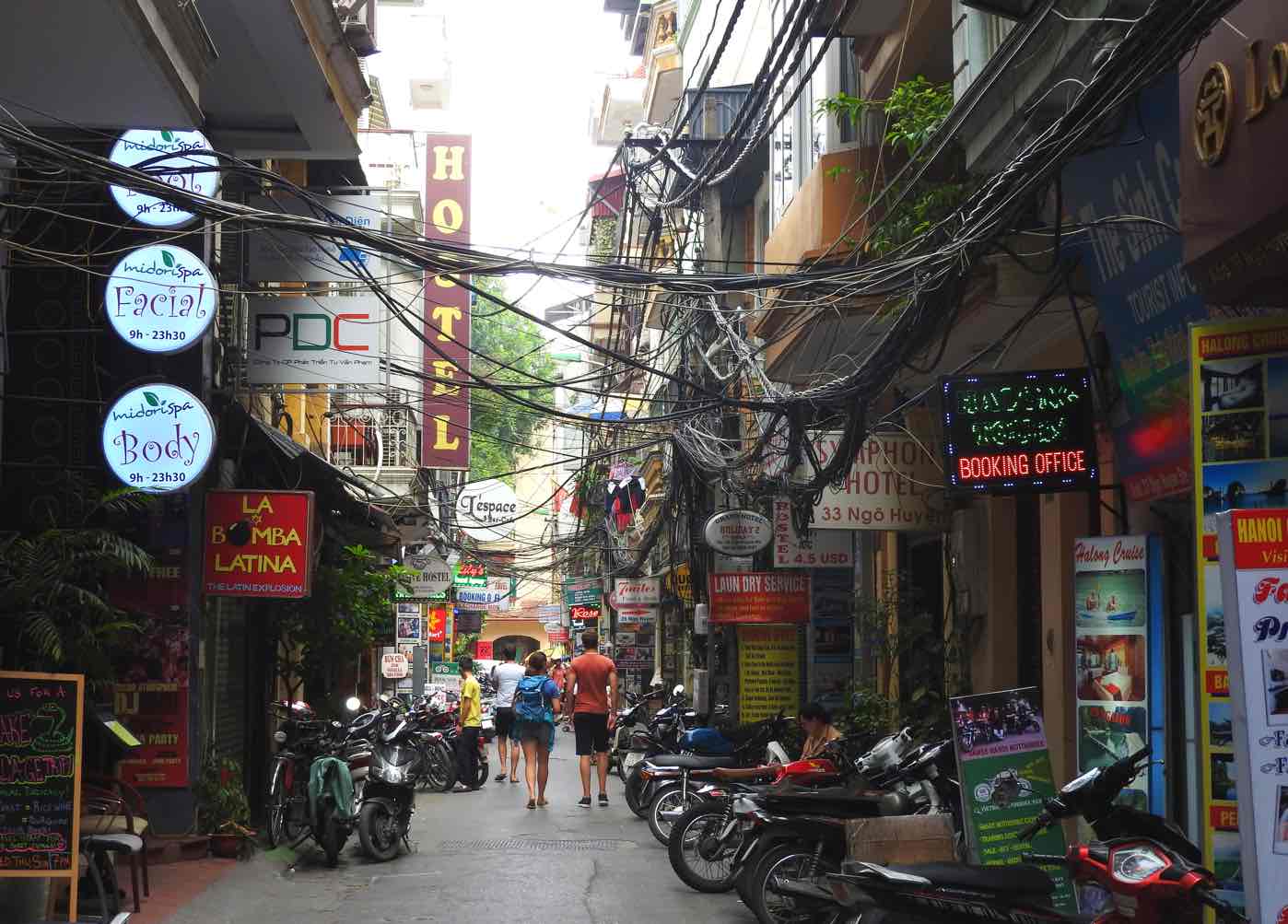 Hanoi backpacker street