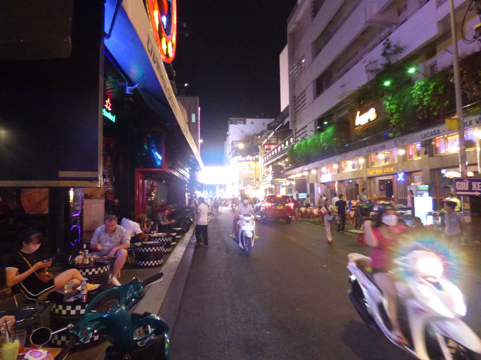 Night Bar Street in Ho Chi Minh